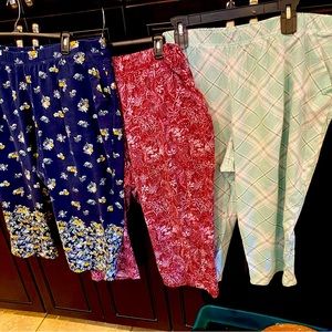 Catherine’s 3 pairs of pajama pants size 3x 26/28